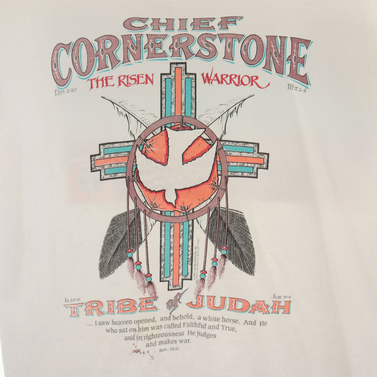 FRUIT OF THE LOOM フルーツオブザルーム 90s USA製 オールド CORNERSTONE 半袖 Tシャツ M ホワイト シングルステッチ メンズ