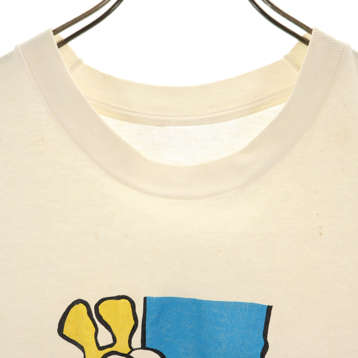 90s オールド マザーグースとグリム グリミー 半袖 Tシャツ アイボリー シングルステッチ Mother Goose and Grimm GRIMMY メンズ