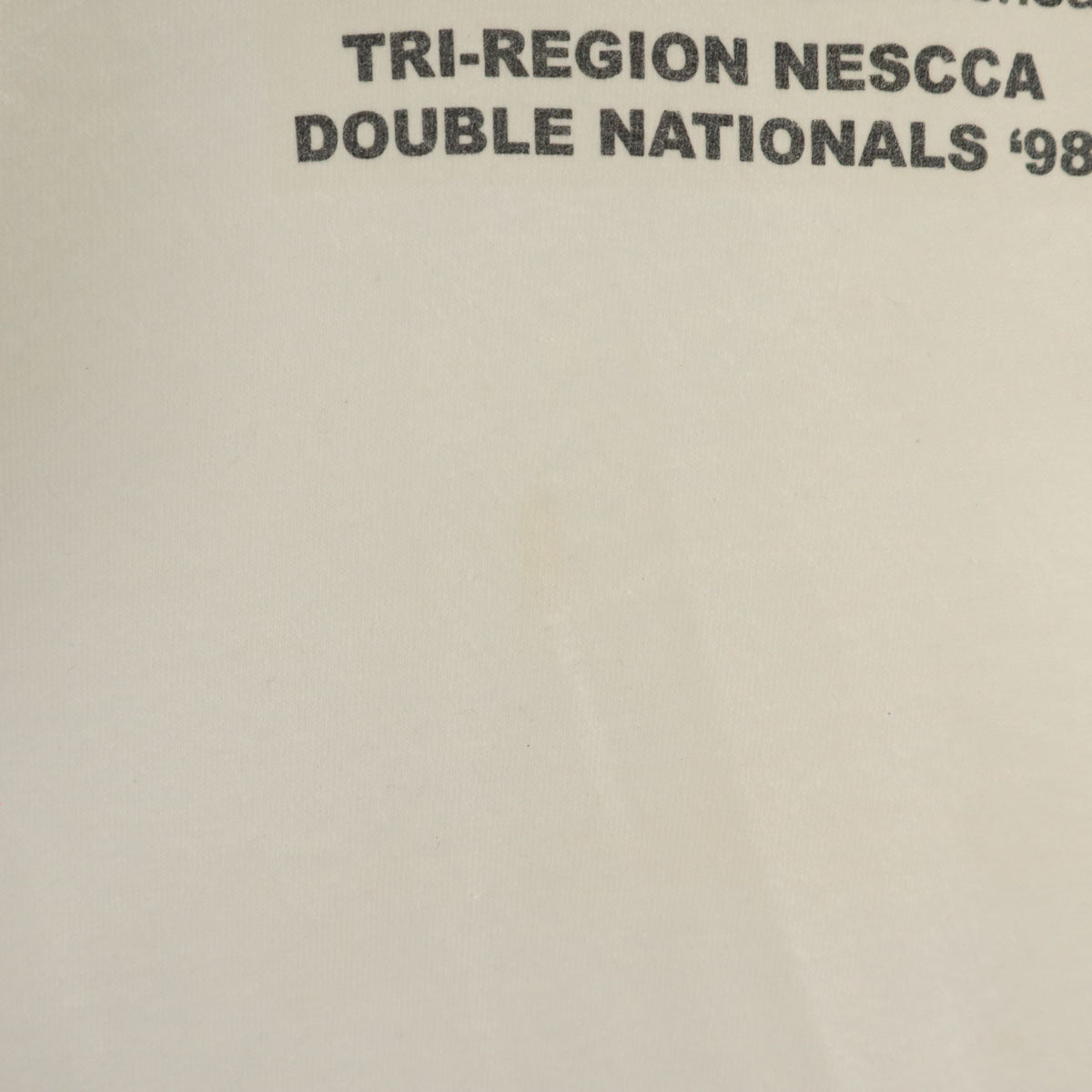 anvil アンヴィル 90s オールド USA製 バックプリント SCCA スポーツカー 半袖 Tシャツ XL ホワイト シングルステッチ メンズ