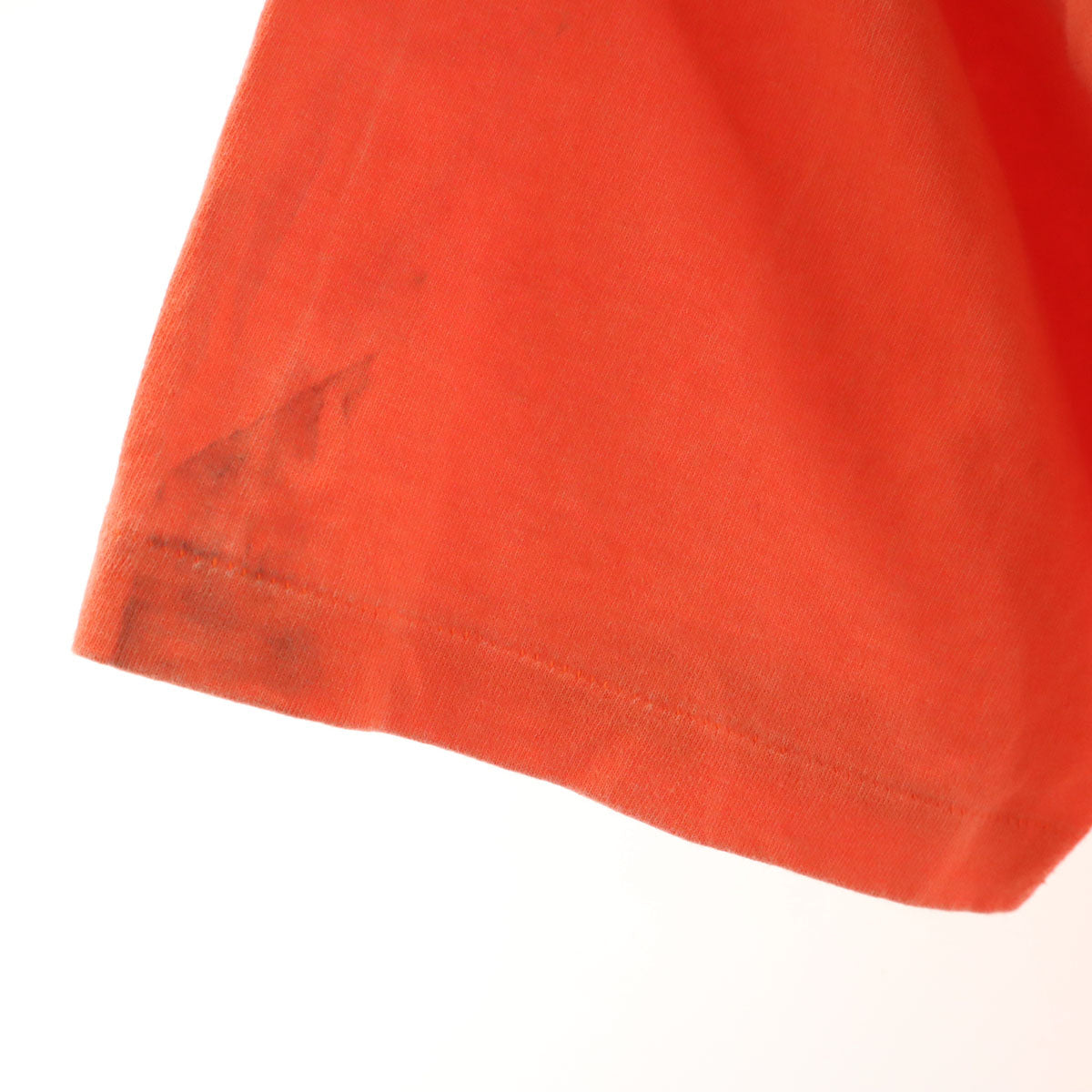 anvil アンヴィル 90s USA製 オールド Clementon Gun Club 半袖 Tシャツ ONE SIZE ネオンオレンジ系 シングルステッチ メンズ