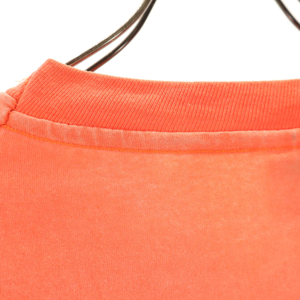 anvil アンヴィル 90s USA製 オールド Clementon Gun Club 半袖 Tシャツ ONE SIZE ネオンオレンジ系 シングルステッチ メンズ