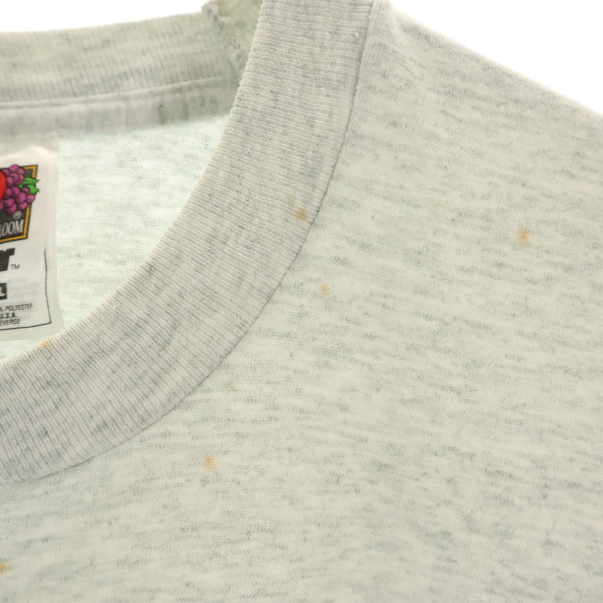 FRUIT OF THE LOOM BEST フルーツオブザルーム ベスト 90s USA製 オールド ノアの箱舟 アニマルプリント 半袖 Tシャツ XXL グレー シングルステッチ ビッグサイズ メンズ