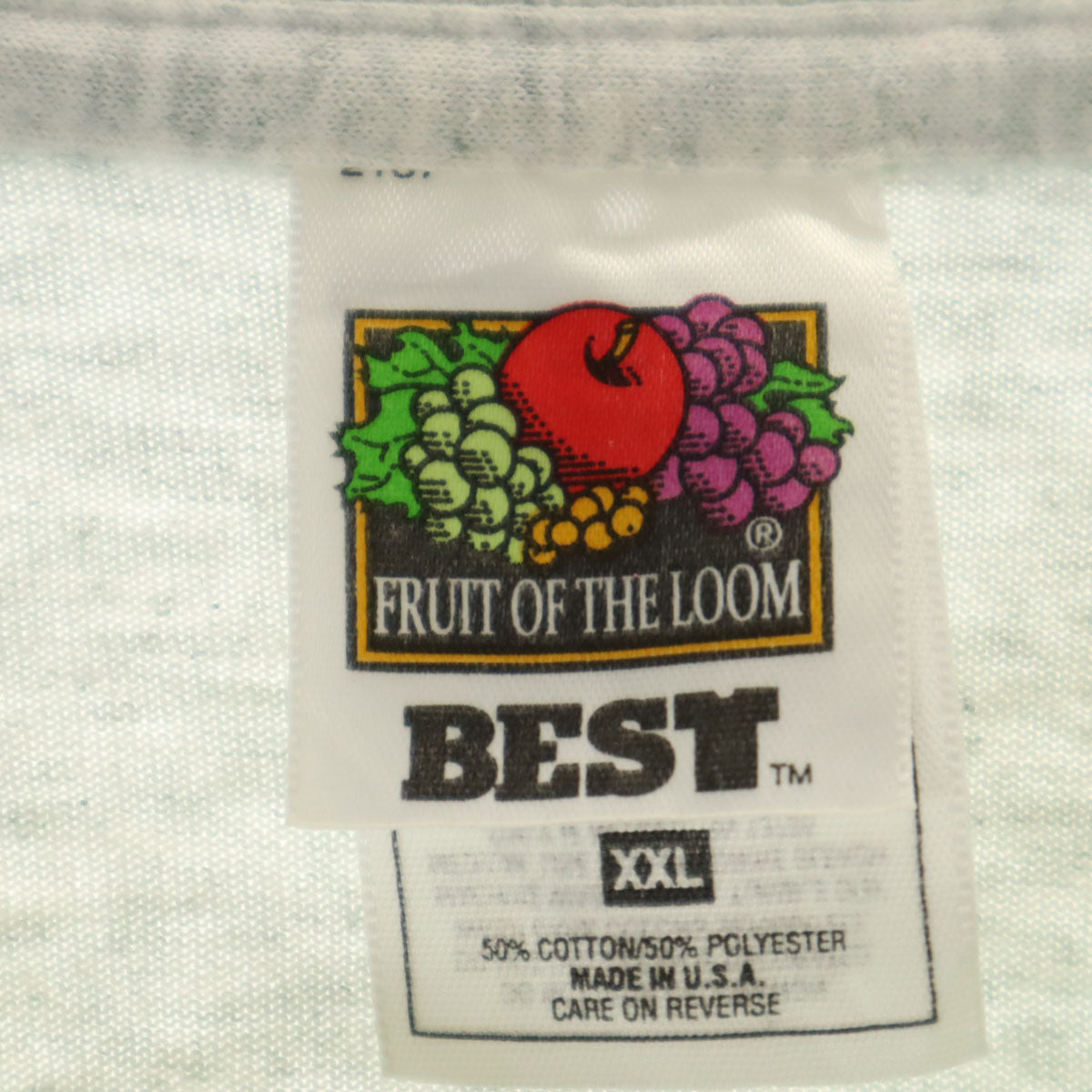 FRUIT OF THE LOOM BEST フルーツオブザルーム ベスト 90s USA製 オールド ノアの箱舟 アニマルプリント 半袖 Tシャツ XXL グレー シングルステッチ ビッグサイズ メンズ