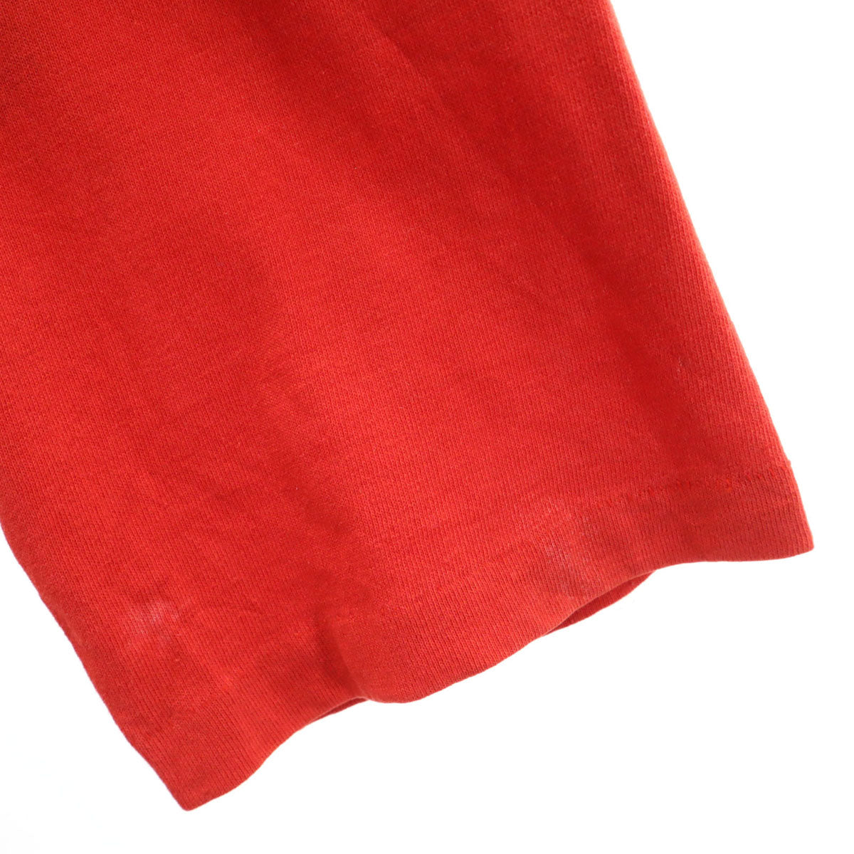 OLD オールド 80s USA製 5分袖 Tシャツ XL レッド シングルステッチ メンズ