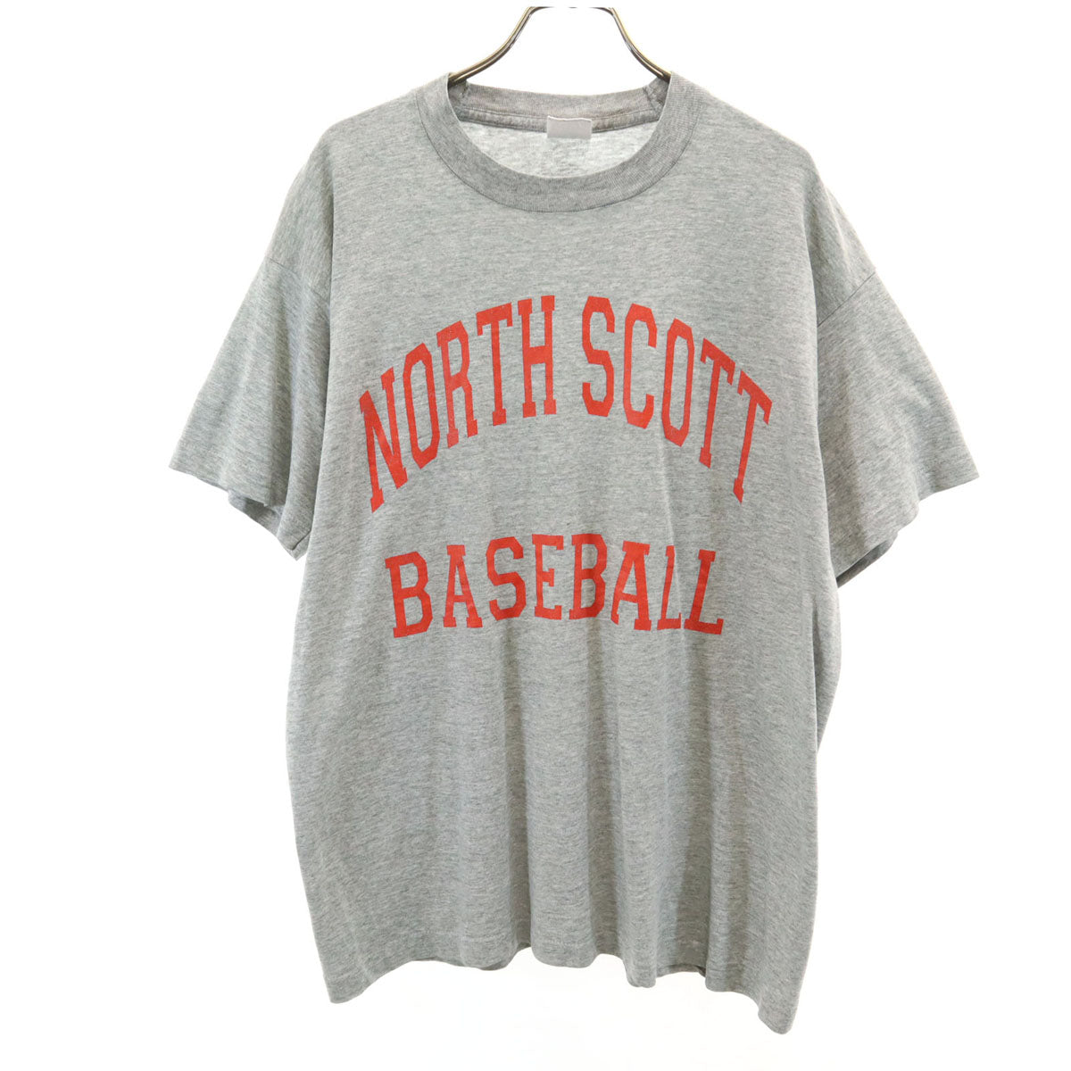 FRUIT OF THE LOOM フルーツオブザルーム 90s USA製 オールド 半袖 Tシャツ L グレー シングルステッチ メンズ