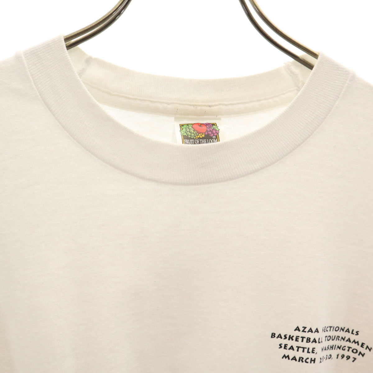 FRUIT OF THE LOOM フルーツオブザルーム 90s オールド 半袖 Tシャツ XL ホワイト シングルステッチ メンズ