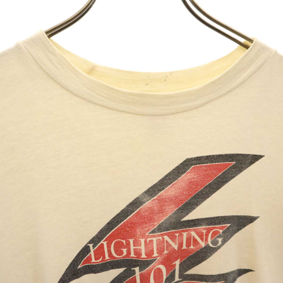 OKINA 90s オールド 半袖 Tシャツ XL クリーム シングルステッチ メンズ