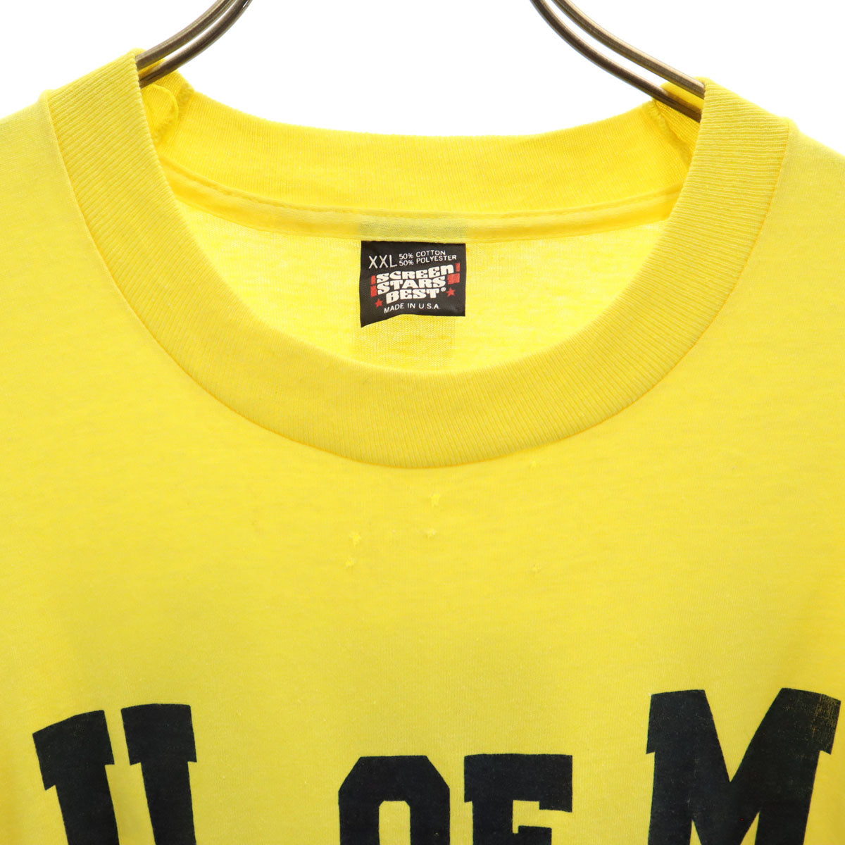 SCREEN STARS BEST スクリーンスターズベスト 90s USA製 オールド 半袖 Tシャツ XXL イエロー シングルステッチ ビッグサイズ メンズ