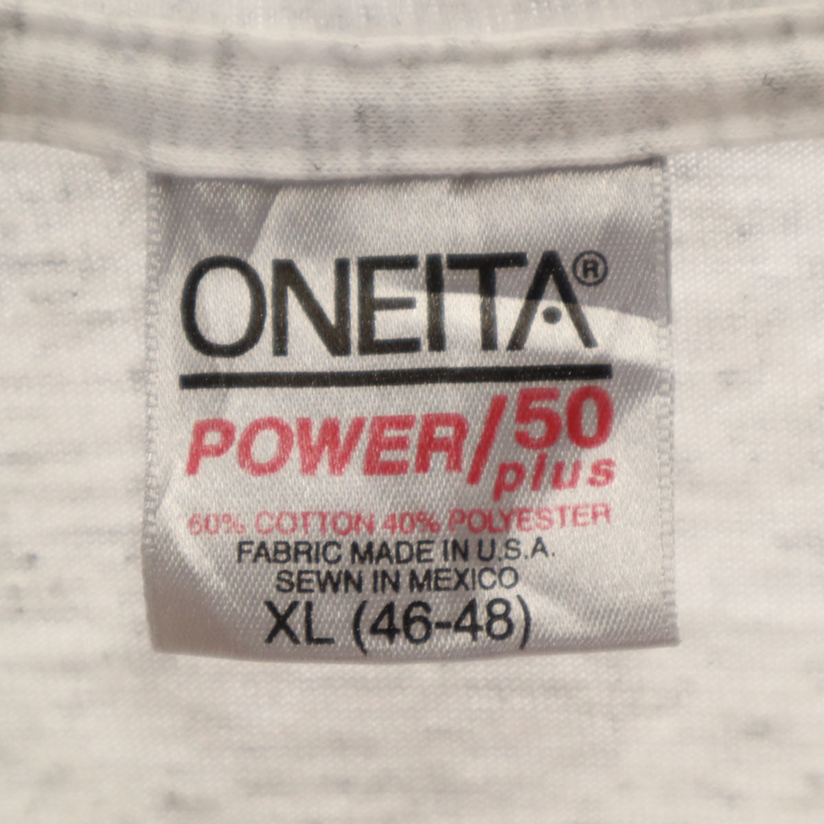 ONEITA オニータ 90s USA製 オールド 半袖 Tシャツ XL グレー シングルステッチ メンズ