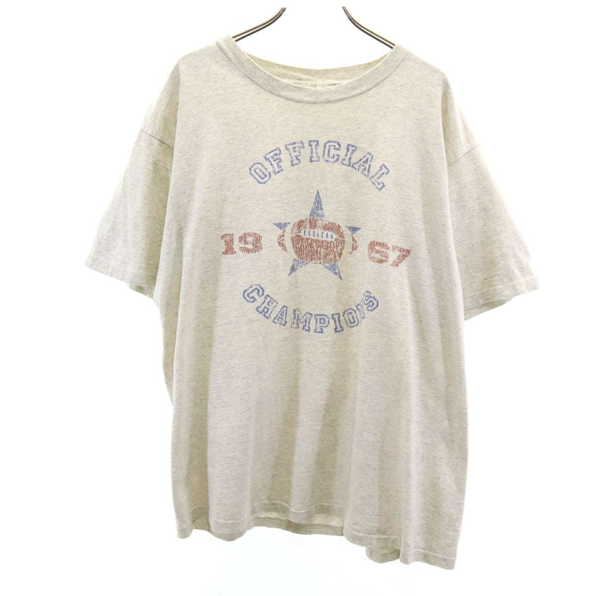 OLD オールド 90s USA製 半袖 Tシャツ S/M グレー シングルステッチ メンズ