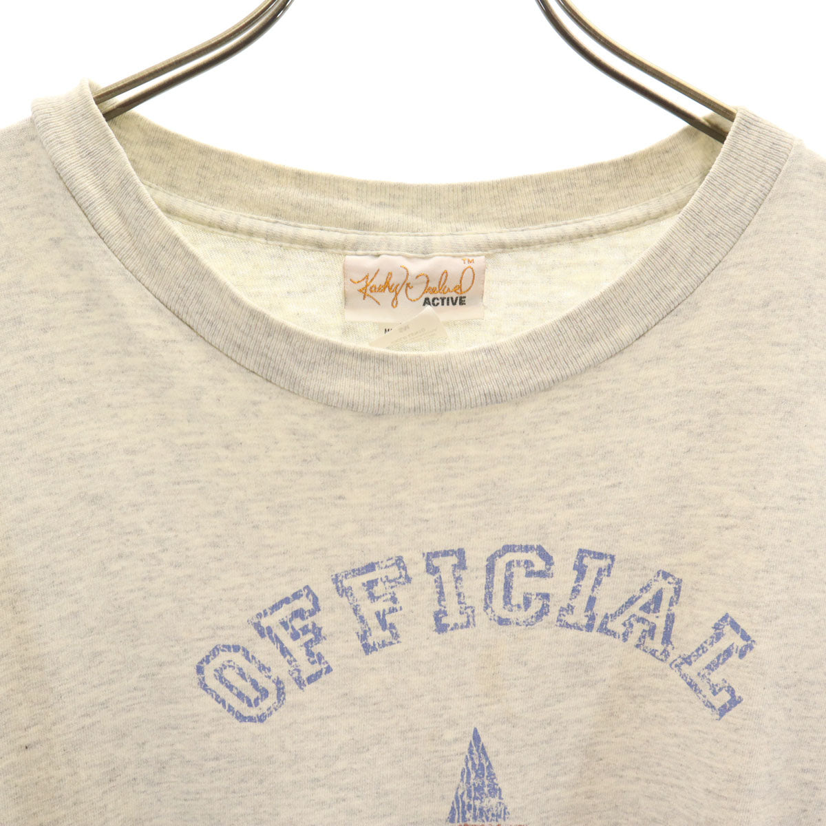 OLD オールド 90s USA製 半袖 Tシャツ S/M グレー シングルステッチ メンズ