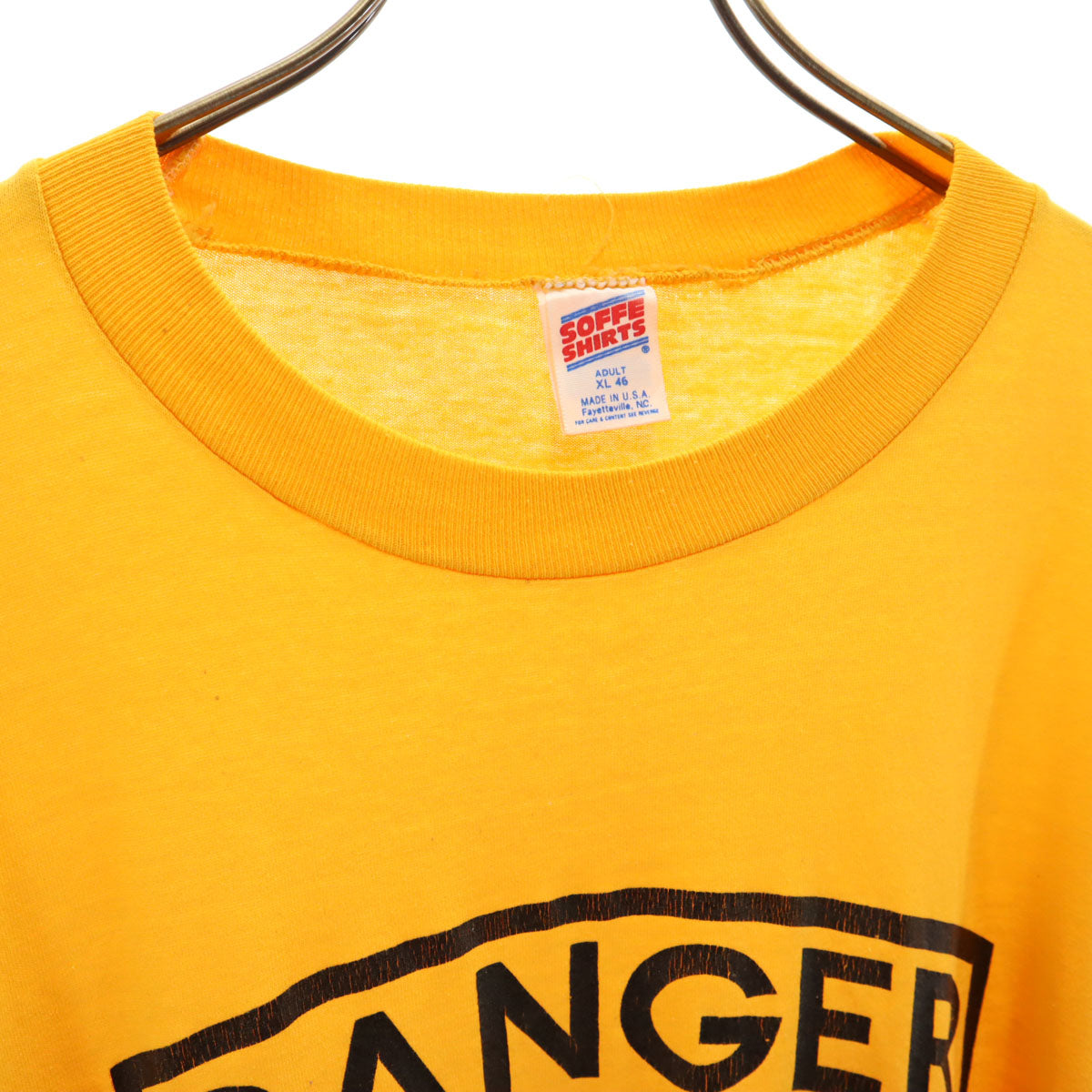 SOFFE ソフィー 90s USA製 オールド 半袖 Tシャツ XL イエロー シングルステッチ メンズ