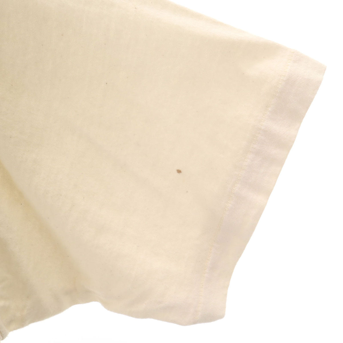 OLD オールド 90s 足跡プリント 半袖 Tシャツ クリーム シングルステッチ メンズ