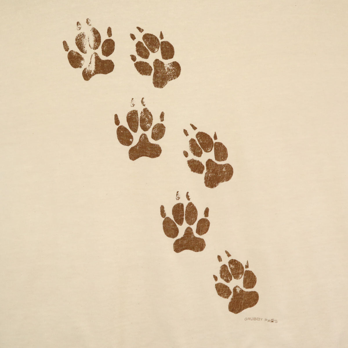 OLD オールド 90s 足跡プリント 半袖 Tシャツ クリーム シングルステッチ メンズ