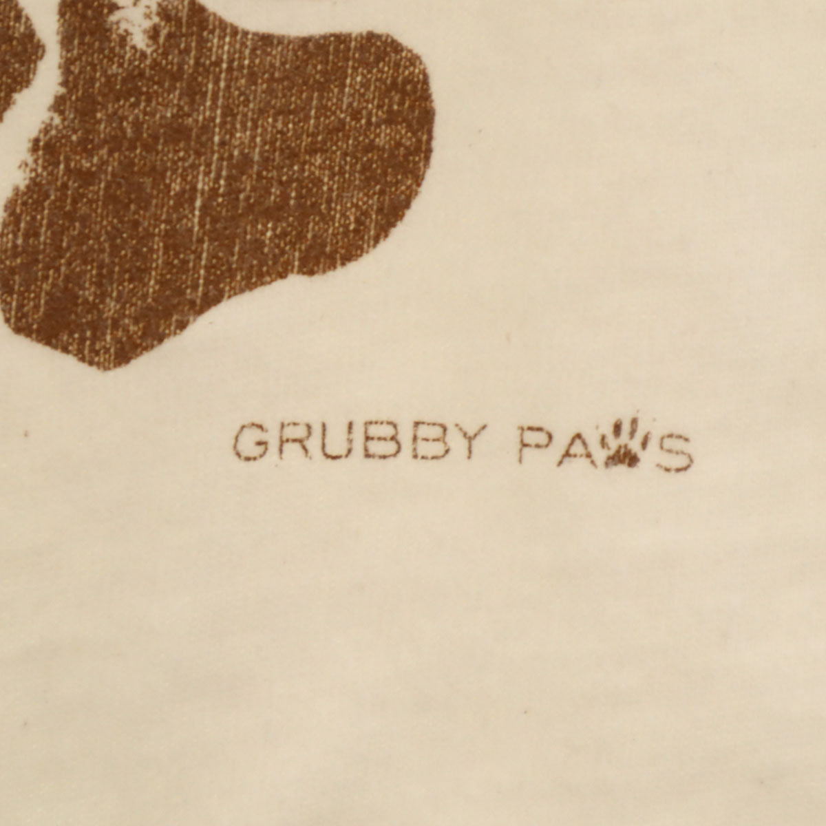 OLD オールド 90s 足跡プリント 半袖 Tシャツ クリーム シングルステッチ メンズ