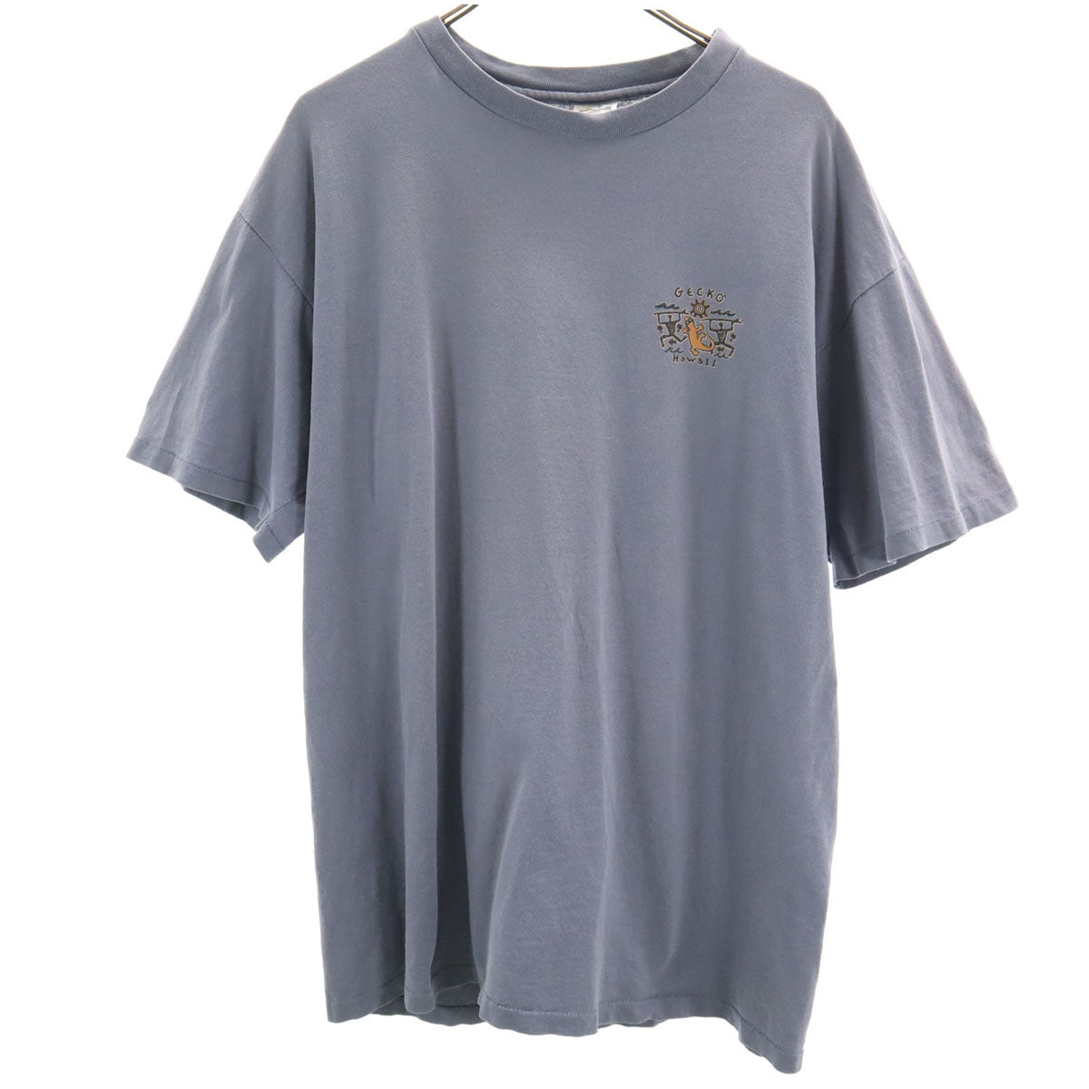 COTTON DELUXE 90s USA製 オールド 半袖 Tシャツ XL ネイビー系 シングルステッチ メンズ