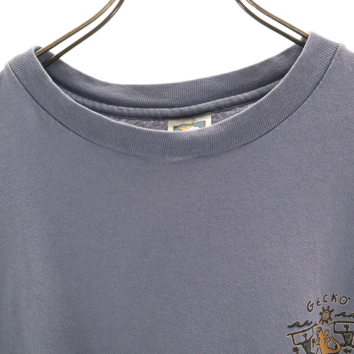 COTTON DELUXE 90s USA製 オールド 半袖 Tシャツ XL ネイビー系 シングルステッチ メンズ