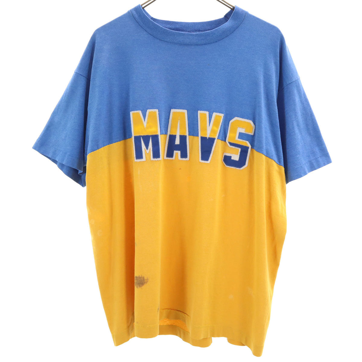 FRUIT OF THE LOOM BEST フルーツオブザルーム ベスト 90s USA製 オールド MAVS 半袖 Tシャツ XL ブルー シングルステッチ メンズ