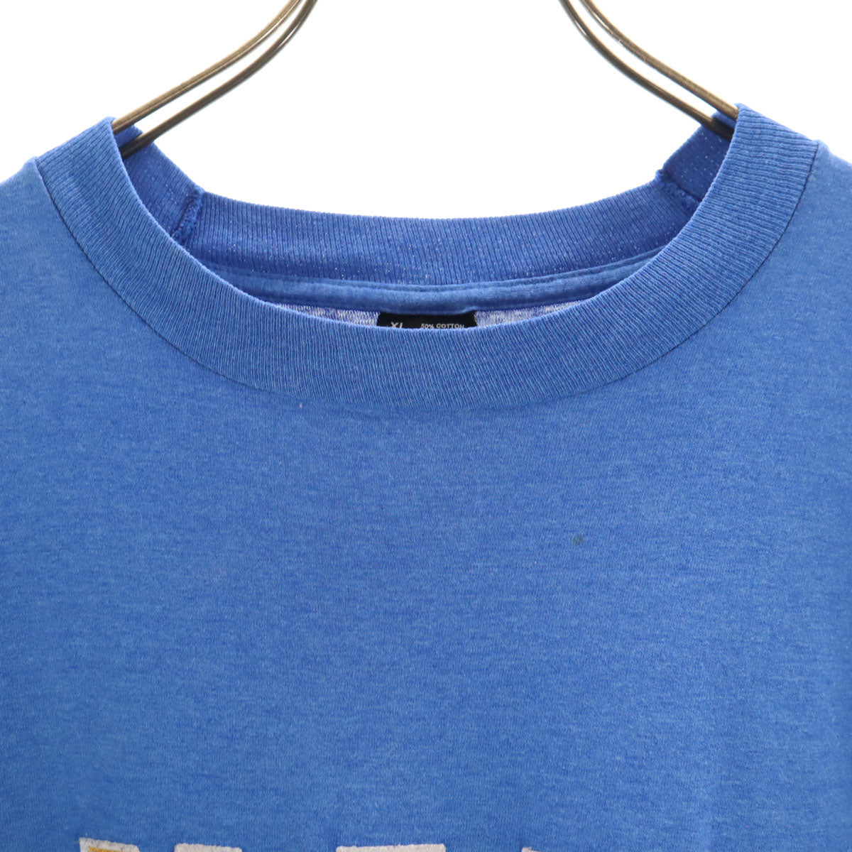 FRUIT OF THE LOOM BEST フルーツオブザルーム ベスト 90s USA製 オールド MAVS 半袖 Tシャツ XL ブルー シングルステッチ メンズ