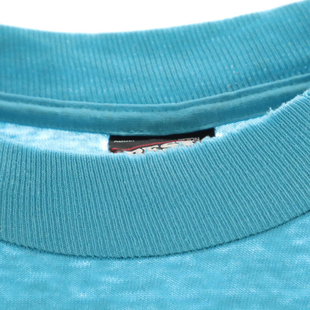 FRUIT OF THE LOOM BEST フルーツオブザルーム ベスト 90s USA製 オールド スポーツクラブ 半袖 Tシャツ XL 水色 シングルステッチ メンズ