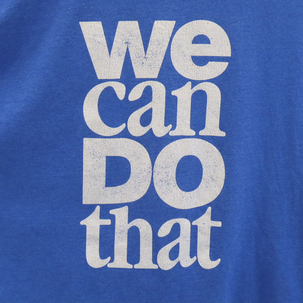 FRUIT OF THE LOOM BEST フルーツオブザルーム ベスト オールド We can DO that 半袖 Tシャツ XL ブルー シングルステッチ メンズ