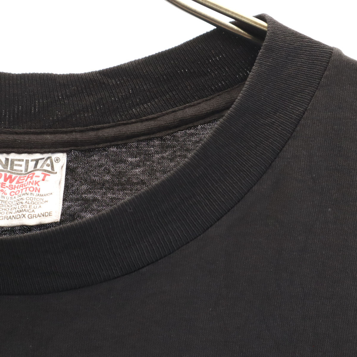 ONEITA オニータ 90s オールド USA製 バックプリント Wings of History 半袖 Tシャツ XL ブラック シングルステッチ POWER-T メンズ