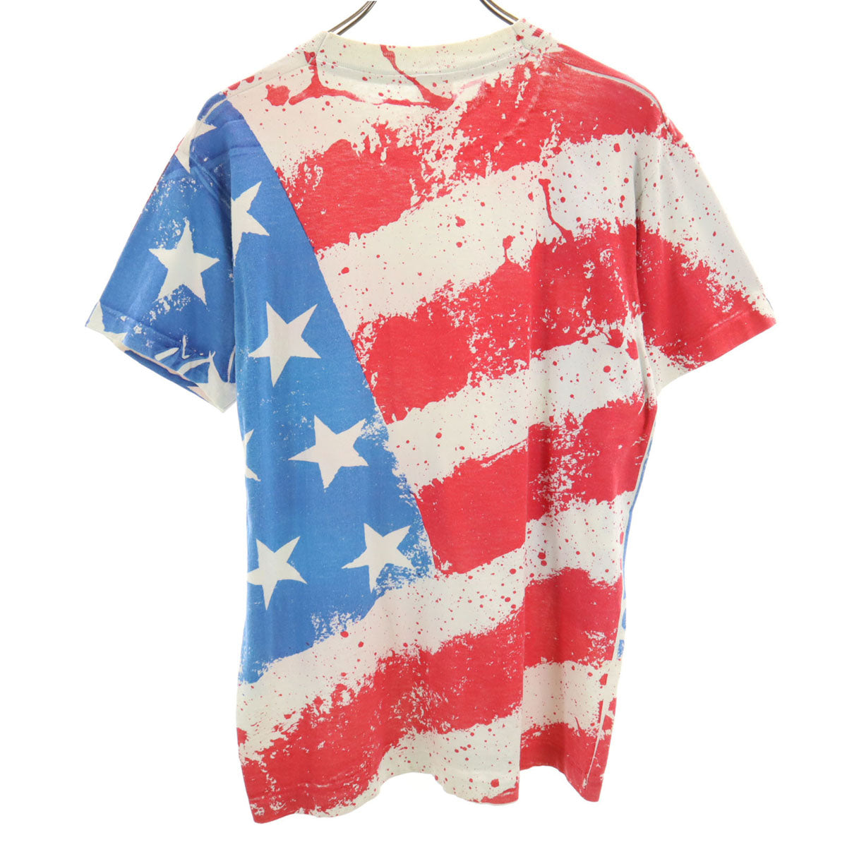 FRUIT OF THE LOOM フルーツオブザルーム 90s オールド アイルランド製 総柄 半袖 Tシャツ L シングルステッチ メンズ