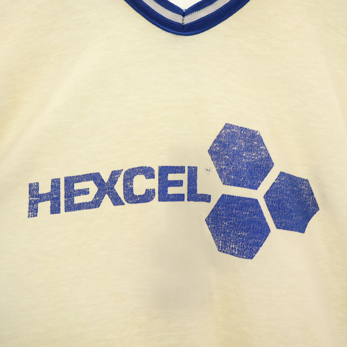 Dodger 90s USA製 Vネック オールド 半袖 Tシャツ L ホワイト系 メンズ