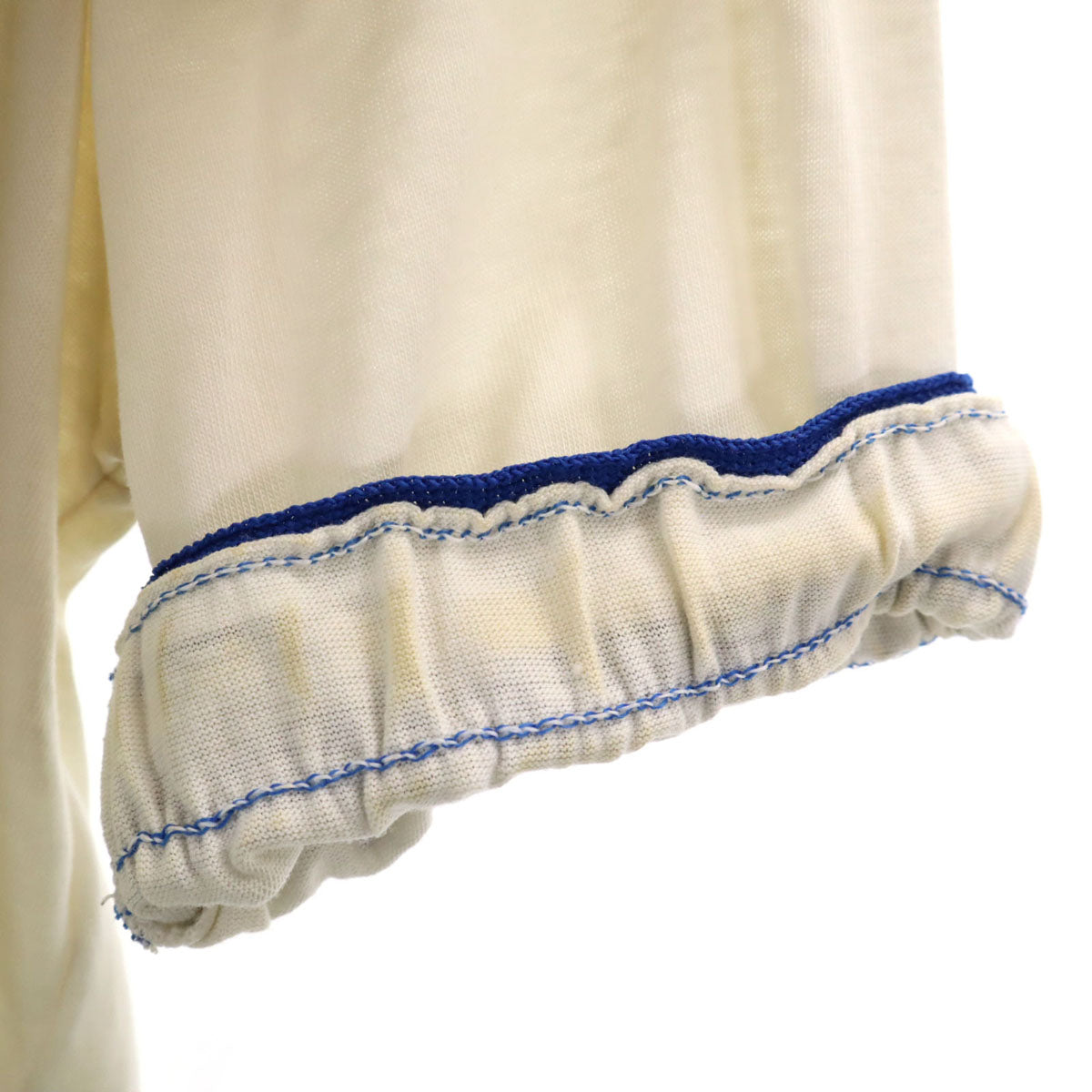 Dodger 90s USA製 Vネック オールド 半袖 Tシャツ L ホワイト系 メンズ