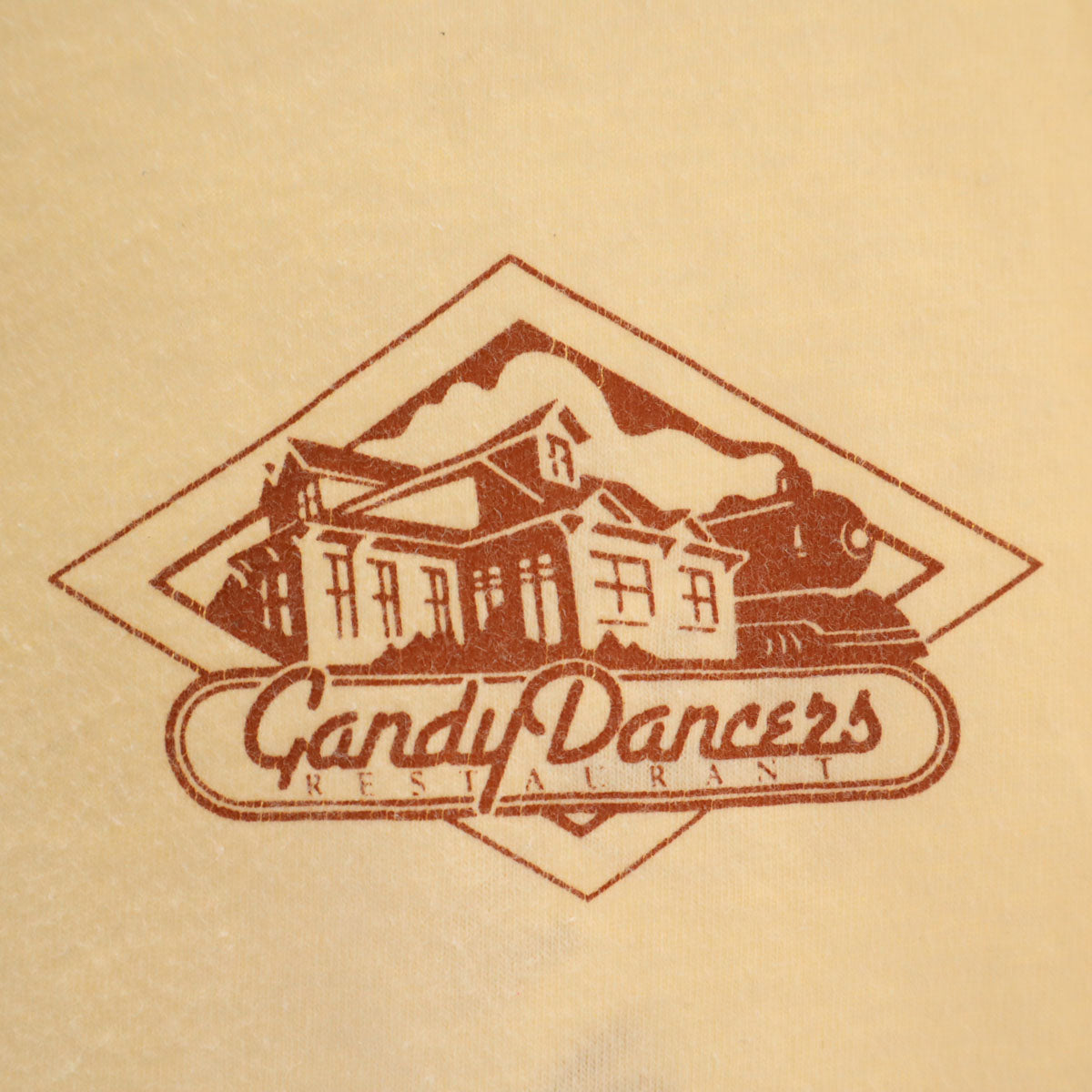 OLD オールド 90s 半袖 Tシャツ クリーム系 シングルステッチ バックプリント メンズ