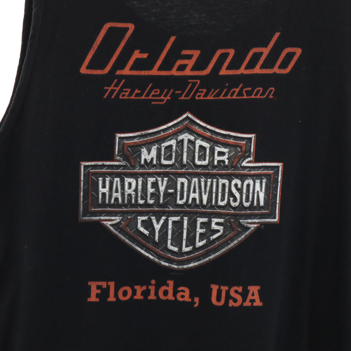 BIKER BUILT バイカービルド ハーレーダビッドソン プリント タンクトップ ブラック メンズ