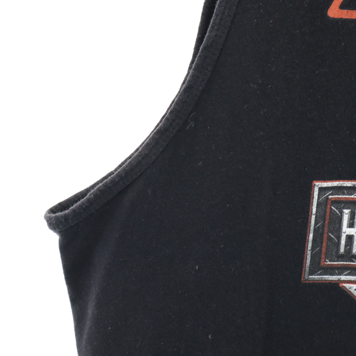 BIKER BUILT バイカービルド ハーレーダビッドソン プリント タンクトップ ブラック メンズ