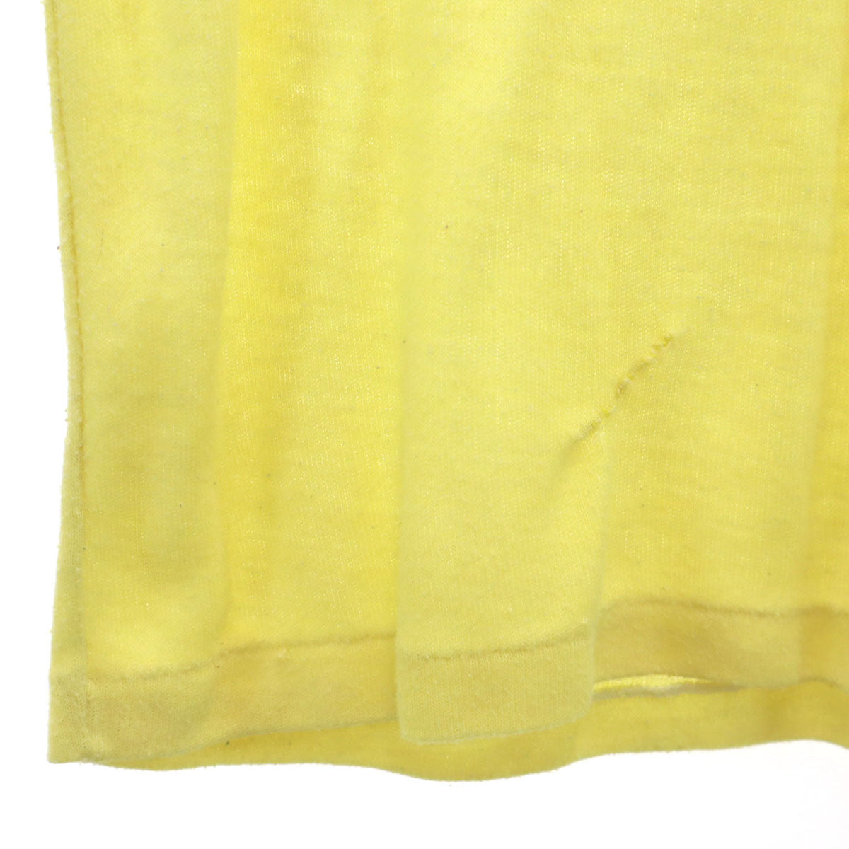 VINTAGE ヴィンテージ 80s 半袖 Tシャツ イエロー シングルステッチ メンズ