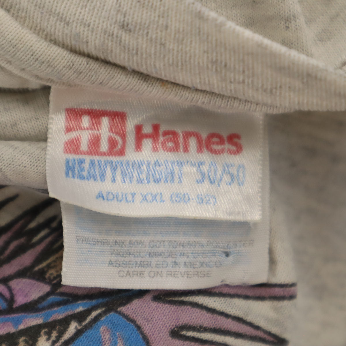 Hanes ヘインズ 90s オールド 半袖 Tシャツ XXL グレー ヘビーウェイト シングルステッチ ビックサイズ メンズ