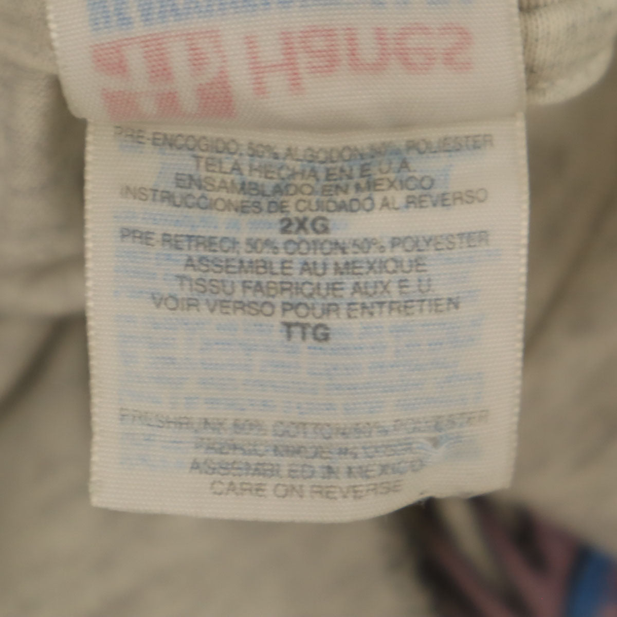 Hanes ヘインズ 90s オールド 半袖 Tシャツ XXL グレー ヘビーウェイト シングルステッチ ビックサイズ メンズ