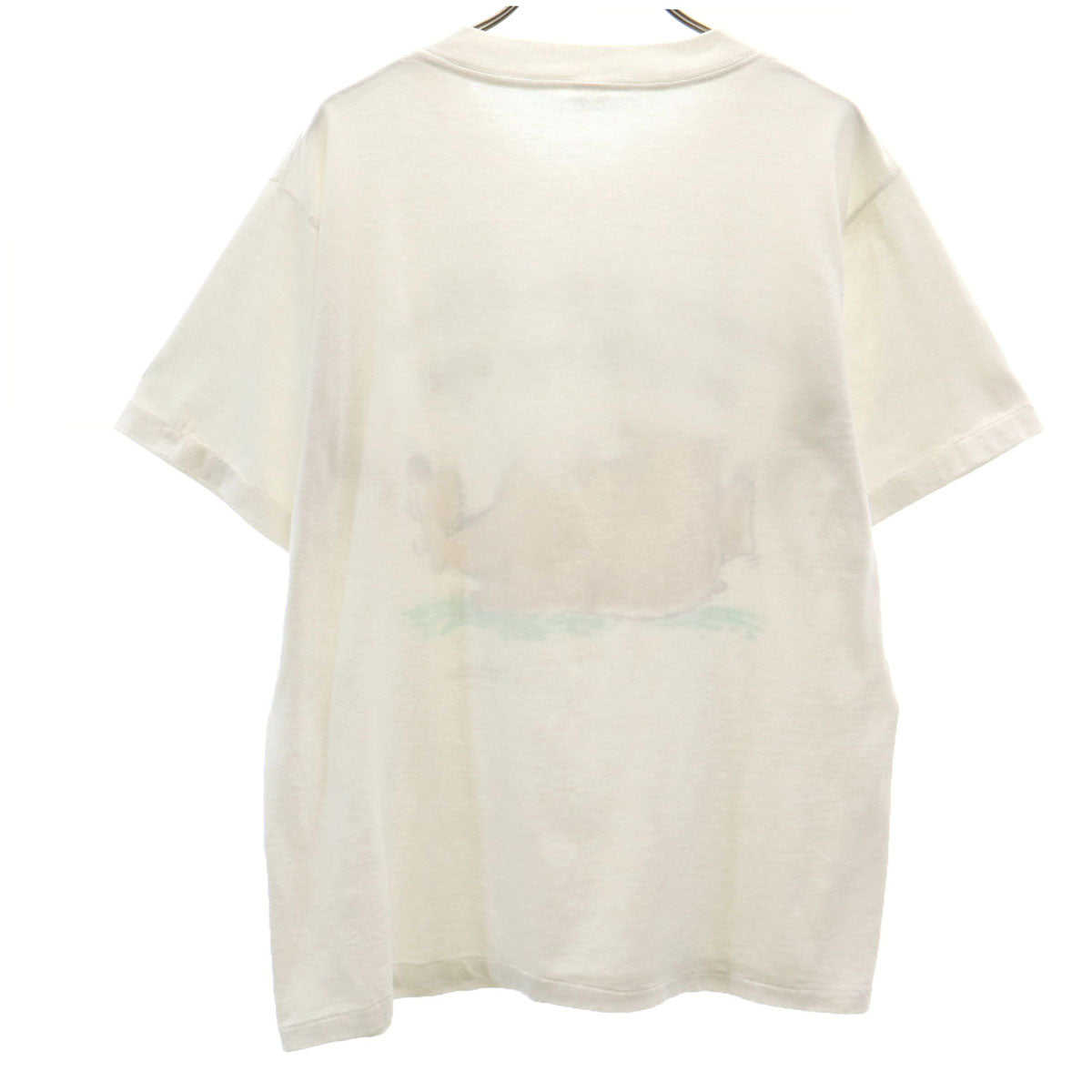 SHOEBOX GREETINGS 90s USA製 オールド アニマルイラスト 半袖 Tシャツ ホワイト シングルステッチ メンズ