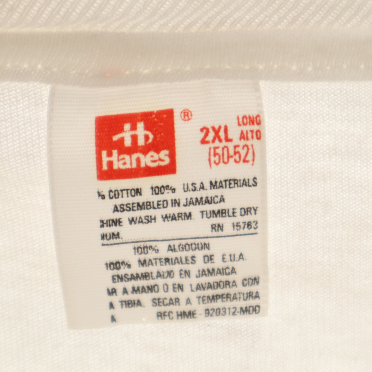 Hanes ヘインズ サンタクロース プリント 半袖 Tシャツ 2XL ホワイト シングルステッチ ビッグサイズ メンズ