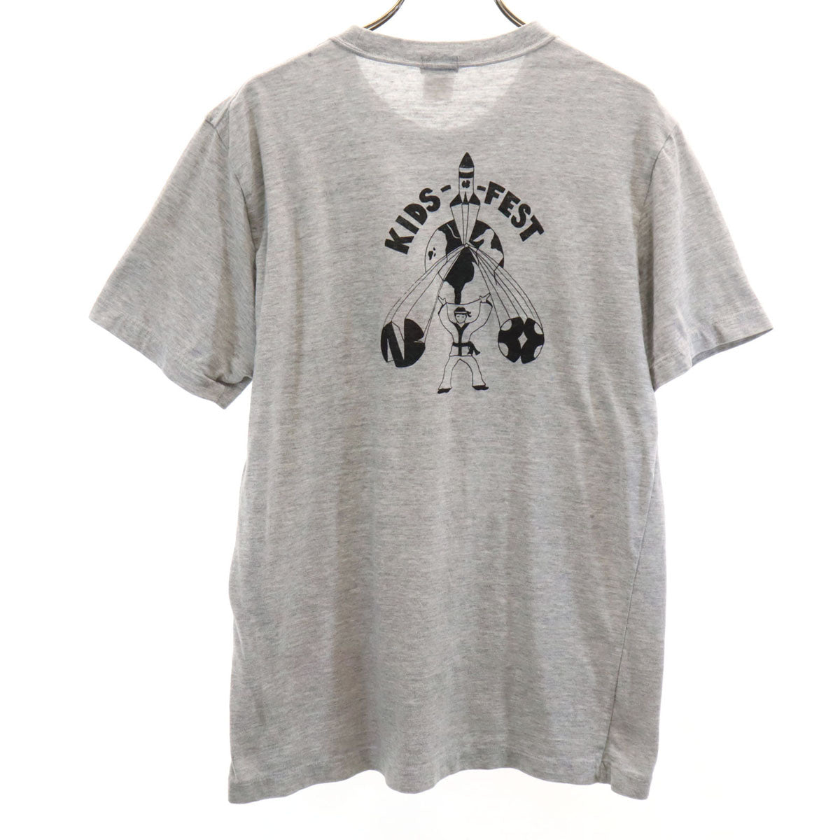 UCLA 90s 日本製 オールド プリント 半袖 Tシャツ XL グレー シングルステッチ バックプリント メンズ