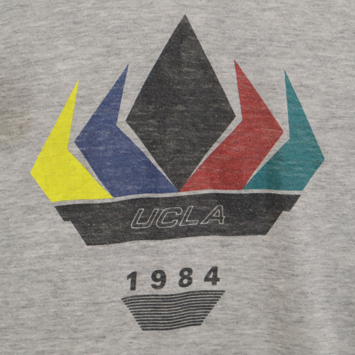 UCLA 90s 日本製 オールド プリント 半袖 Tシャツ XL グレー シングルステッチ バックプリント メンズ