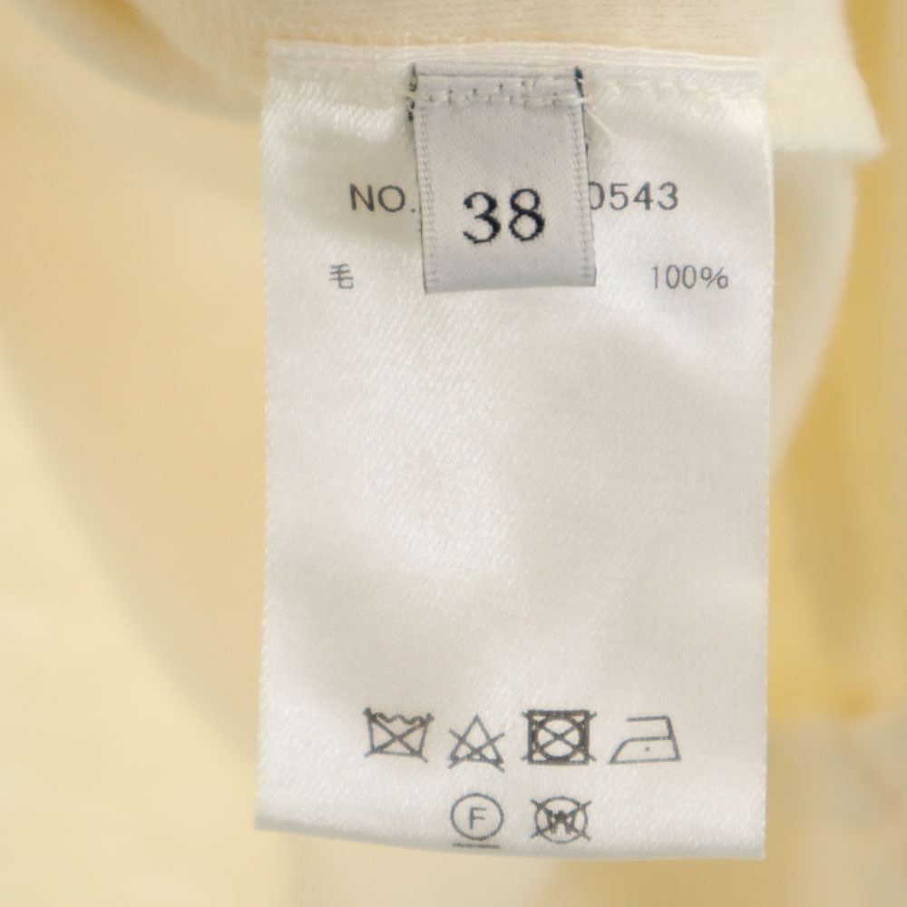 ebure エブール 日本製 ウール 長袖 ニット 38 アイボリー トップス レディース