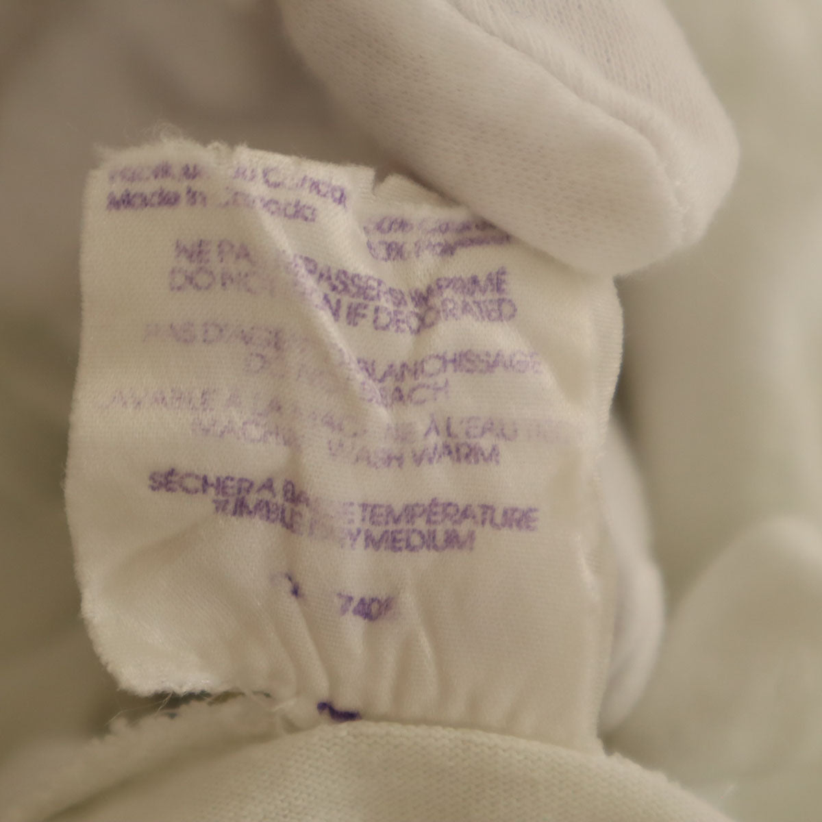 HUMEUR DESIGN 90s カナダ製 オールド プリント 半袖 Tシャツ XL ホワイト シングルステッチ メンズ