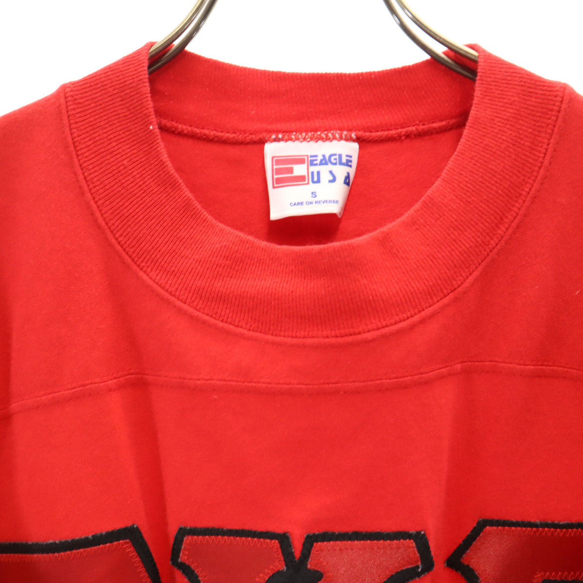 EAGLE USA イーグルユーエスエー 90s USA製 オールド 半袖 フットボール Tシャツ S レッド メンズ
