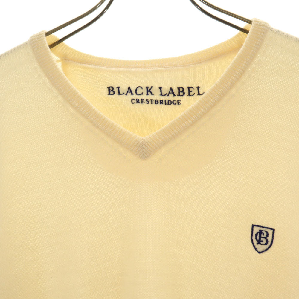 BLACK LABEL CRESTBRIDGE ブラックレーベルクレストブリッジ 長袖 Vネック セーター 2 生成り ニット メンズ