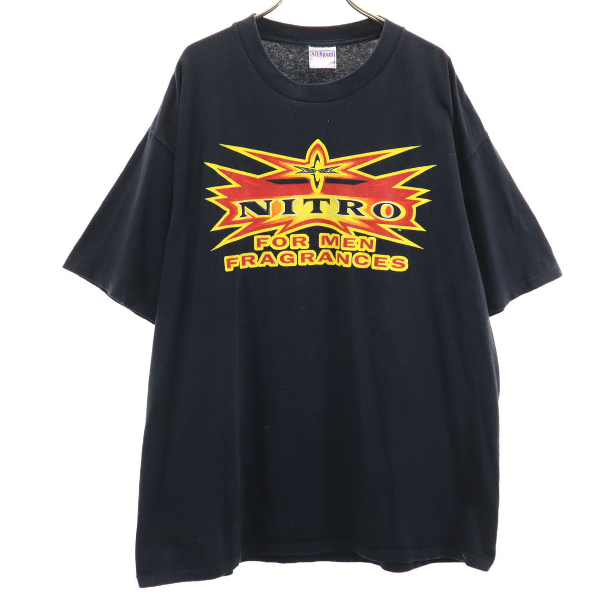 All Sport Events 90s オールド NITRO プリント 半袖 Tシャツ XL ブラック シングルステッチ メンズ
