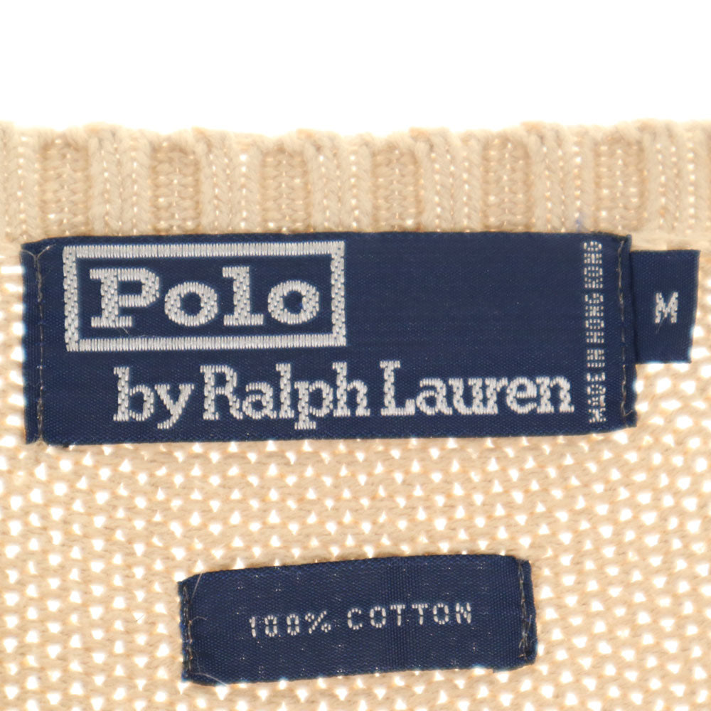 Polo by Ralph Lauren ポロバイラルフローレン 長袖 ニット M ベージュ セーター メンズ