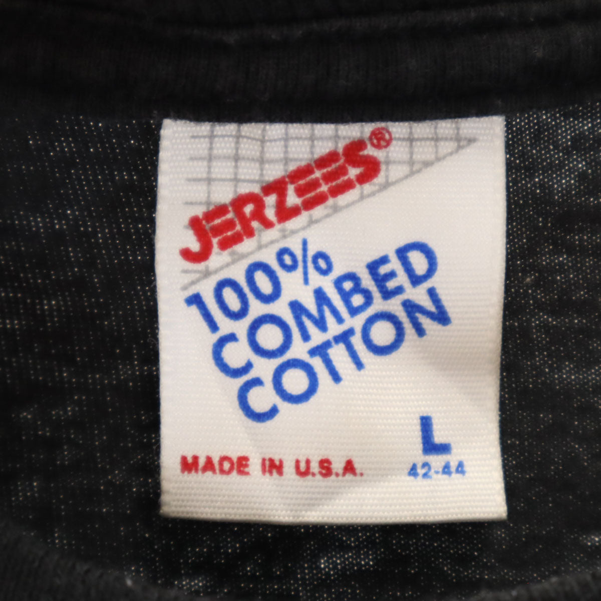 JERZEES ジャージーズ 80s USA製 ヴィンテージ オオカミ 半袖 Tシャツ L ブラック アニマル柄 メンズ