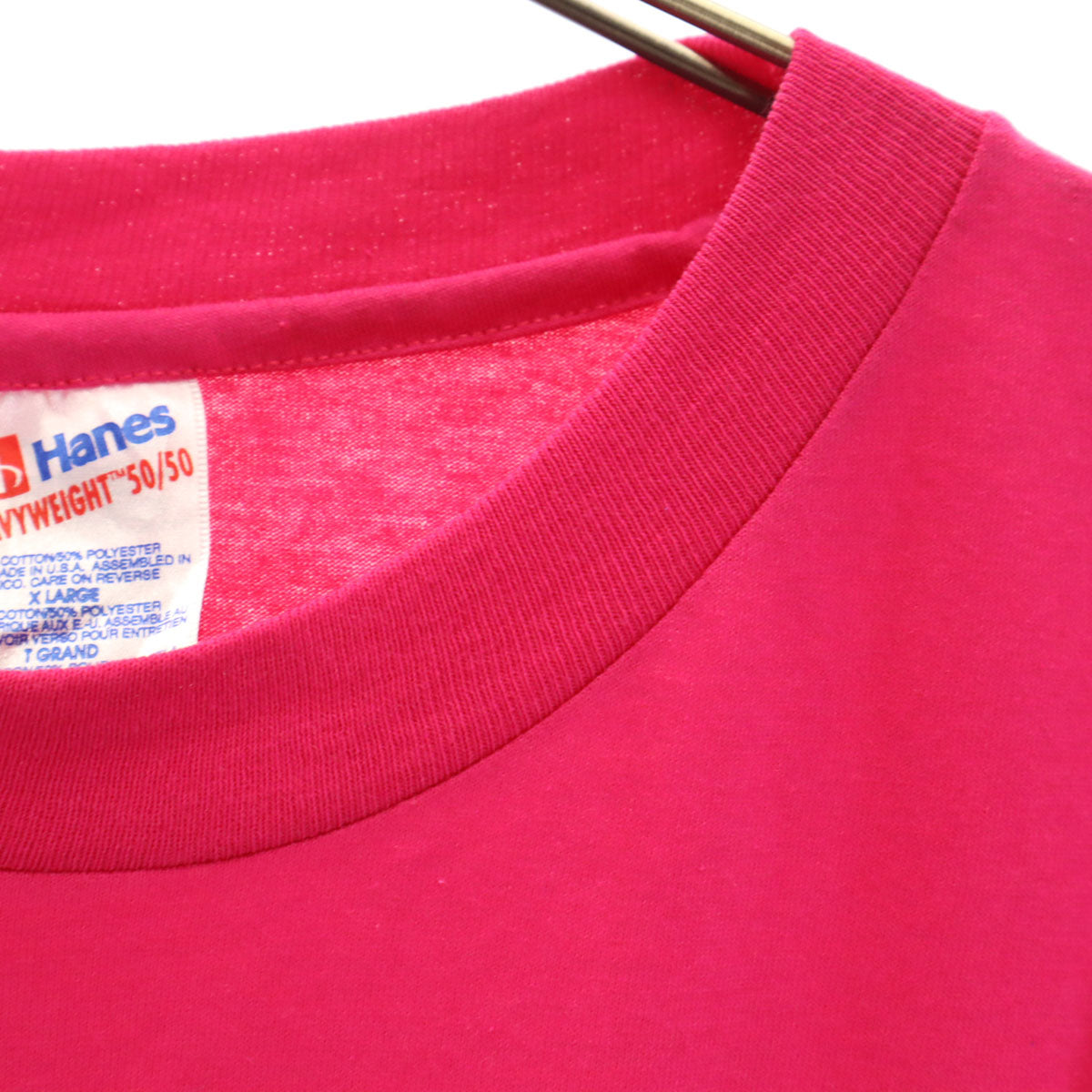 Hanes ヘインズ 90s オールド USA製 アラビアン ホース サマー フェスティバル 半袖 Tシャツ XL ピンク シングルステッチ 馬 メンズ