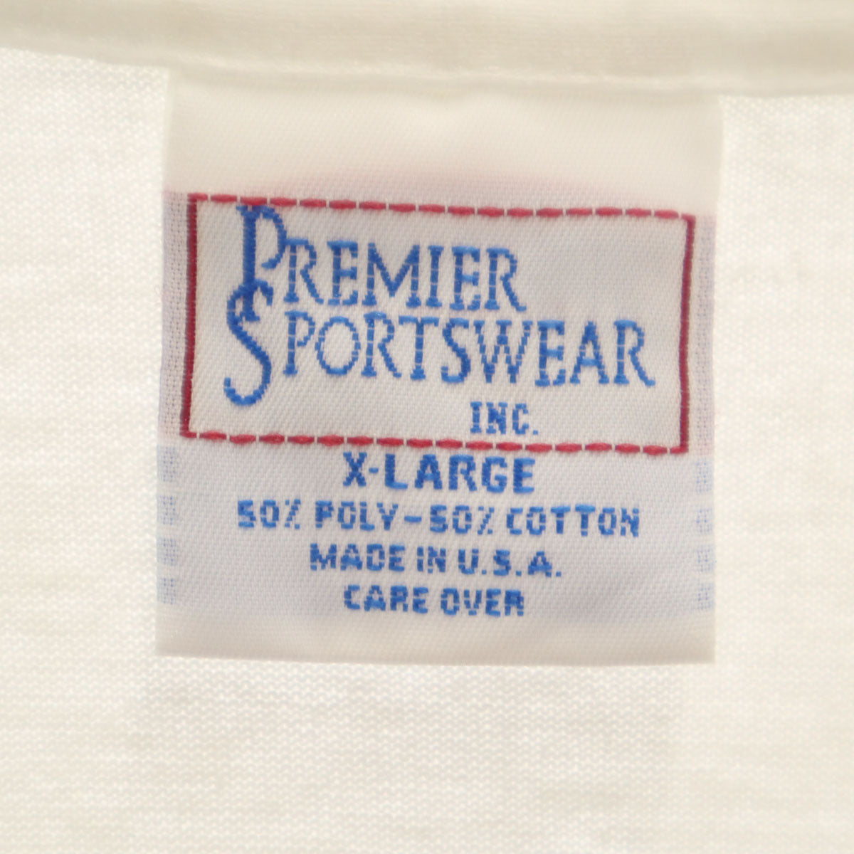 PREMIER SPORTSWEAR プレミア スポーツウェア 90s USA製 オールド バック ツーフェイス 半袖 Tシャツ XL ホワイト シングルステッチ メンズ