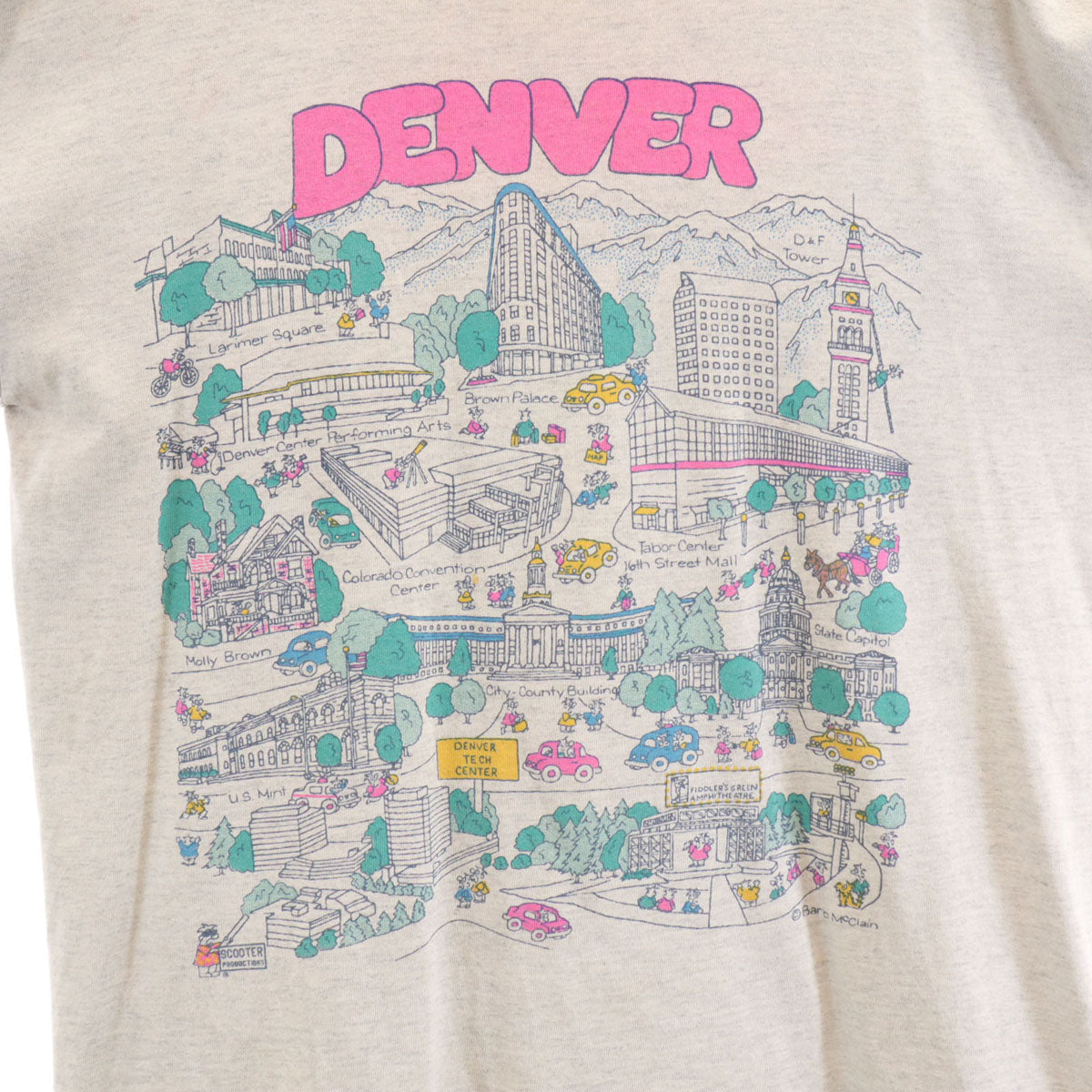 SIGNAL シグナル 90s USA製 オールド DENVER 半袖 Tシャツ L グレー メンズ
