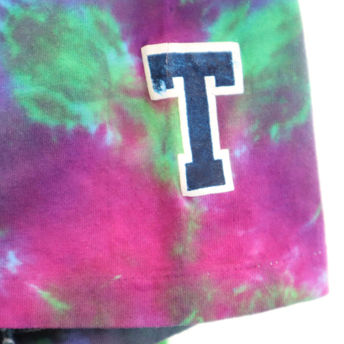 POWER PRO by ONEITA パワープロバイオニータ 90s オールド タイダイ柄 半袖 Tシャツ XL グリーン シングルステッチ メンズ